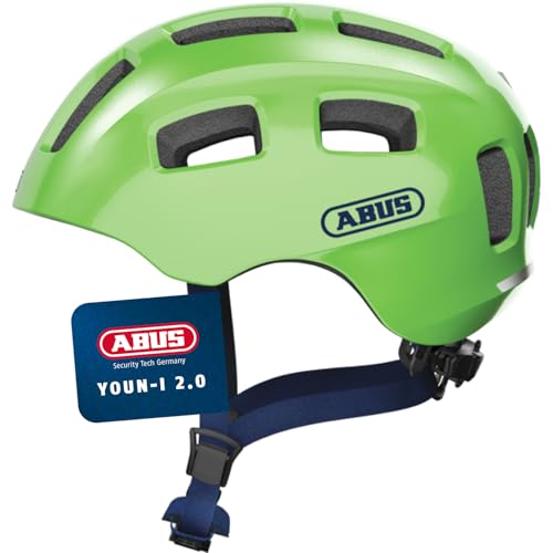 ABUS Fahrradhelm Youn-I 2.0 - mit Licht für Kinder, Jugendliche und junge...