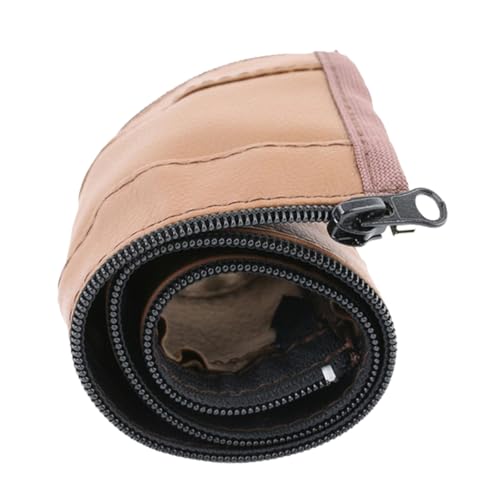 Toyvian Funda para Reposabrazos de Cochecito Transpirable de Cuero Suave Color Marrón para Accesorios de Bebés Instalación Fácil y Duradera
