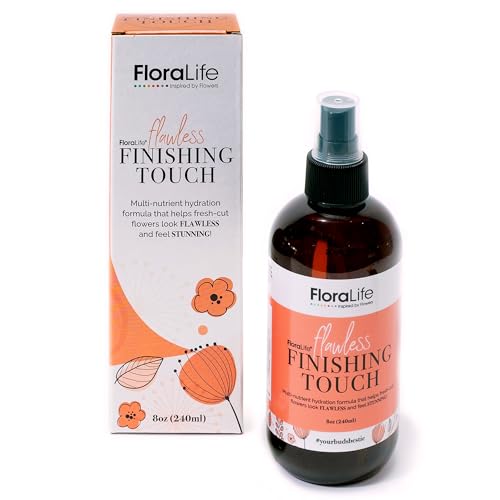 FloraLife Finishing Touch Spray for Fresh Cut Flower Bouquets and Floral Designs - Nutrient Hydration Formula - Floral Arrangement Supplies (8 oz)