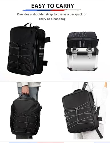 Alforja trasera para motocicleta, alforja ampliable para asiento trasero, equipaje para casco, mochila de viaje de doble uso miniatura 4