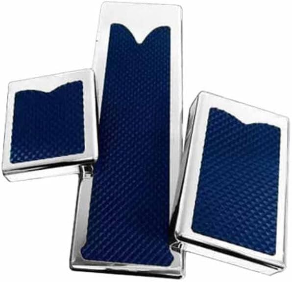 Technical Precision Replacement for Kenworth T600 AEROCAB Year 2004 Chrome-Plated Billet Aluminum Square Pedal Set