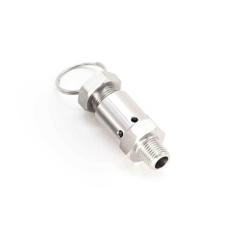 Valvola di sicurezza per compressori d'aria, Primavera sanitaria PRV 1/4" BSP 0,5-10 Bar degli 304 SS regolabile for la pentola a pressione del compressore d'aria(2 6 Bar Adjustable)