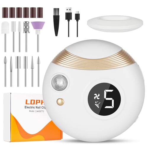 Ponceuse ongle LOPHE à 5 vitesses réglables avec 11 accessoires