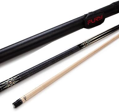 XIE 1/2 Jointed Maple Wood Billiard/Pool cue Fury Pool Cue Stick 12.75mm+DL13
