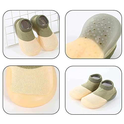 TS WITH TECHSUN Walking Baby Sneakers Floor Socks Plain Cotton Lightweight Soft Sole Casual Anti Slippery Shoes for Party, Indoor Use - Image 2
