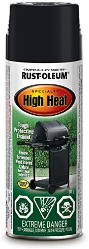 Rust-Oleum High Heat Paint BBQ Flat Black, 340g aerosol (N7778830)