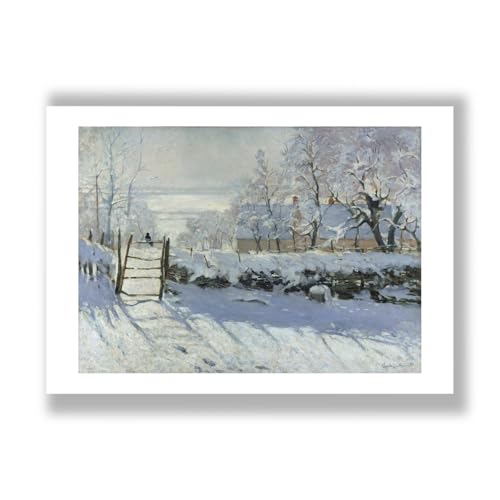 Claude Monet The Magpie 1869 impression art mate format medium