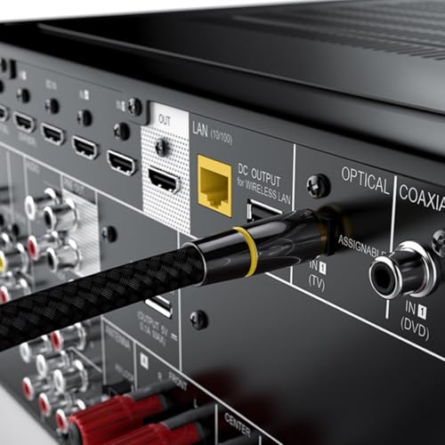 Funda flexible para cable de audio digital óptico que asegura la transmisión de señal 5