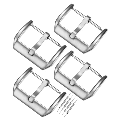 Bracelet montre 18mm fermoir acier inox argent pour montre connectée