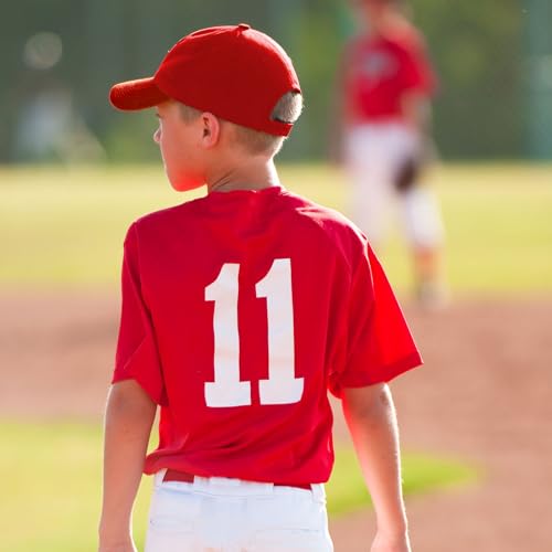 Image of Shyyween Kids Baseball Caps Youth Adjustable Plain Baseball Hats Cotton Blank Hats Bulk for Girls Boys Sport Team
