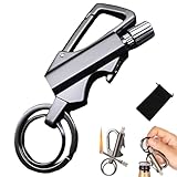 Ewiges Metallstreichholz, 3-in-1 Metall Streichholz Dauerstreichholz Multitool...