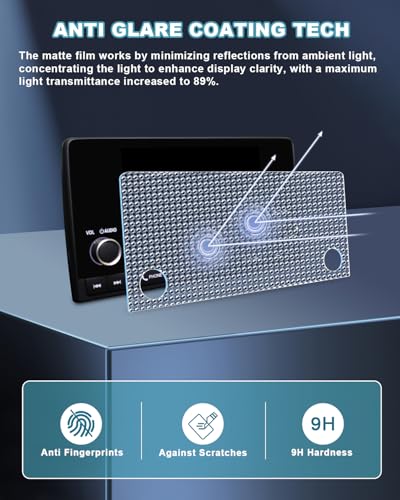 Image of CDEFG Anti-Glare Matte Screen Protector for 2023 2024 2025 Honda CR-V (LX /EX /Sport Hybrid) 7-Inch Touchscreen, 9H Tempered Glass 2025 CR-V Accessories HD Anti-Fingerprint