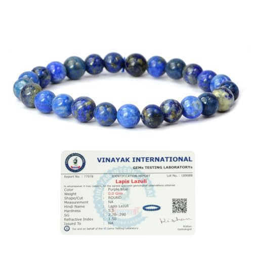 Image of Reiki Crystal Products Certified Natural Crystal Stone 8 mm Round Beads Bracelet for Men and Women | Reiki Charged Gemstone Bracelets | Multiple Stone Variants Available