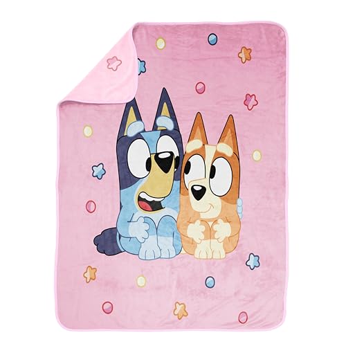 Couverture peluche Bluey douce 117x152 cm idéale pour les nuits fraîches et le canapé - 6
