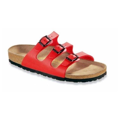 Image of Birkenstock womens Florida in Black from Birko-Flor Sandals 38.0 EU W