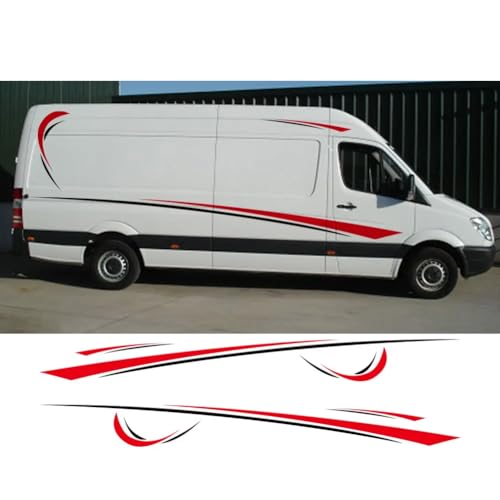 6 Unids/Lote Pegatinas de Coche, para M=ercedes B=ENZ Sprinter W906 515 Autocaravana Caravana RV Rayas Camper Van Calcomanías de Vinilo Accesorios de ...