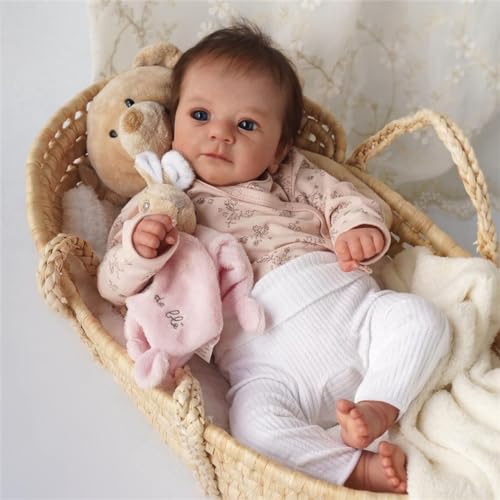 Bebe Reborn Niña, Muñecas Bebe Reborn 48 CM Bebe Reborn Realista Bebe Que Parecen De Verdad Muñecas Reborn Silicona Blanda Muñecas para Niños a Partir de 3 Años