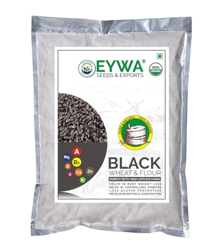 Image of Eywa Seeds & Exports Pvt Ltd Organic Black Wheat Flour (10 kg) For Eating & Cooking|Best For Disease (High Blood Sugar Otas) Patient|Non-GMO|Antioxidants