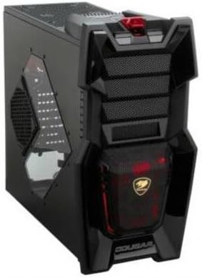 COUGAR Challenger Black Steel ATX Computer Case with 12cm COUGAR TURBINE HYPER-SPIN Bearing Silent Fans and 20cm LED Fan