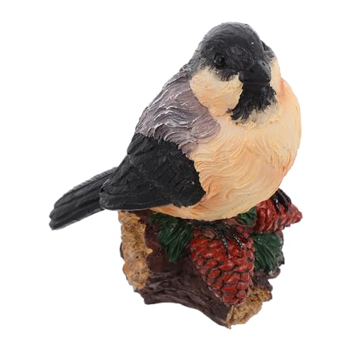 BESPORTBLE Künstliche Vogel Figur Aus Kunstharz Realistisch Stehender Ziervogel Gartendekoration Für Terrasse Garten Und Innenhof