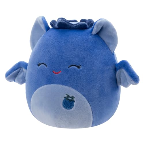 Image of Squishmallows Original 5-Inch Bessie Blueberry Bat - Official Jazwares Plush