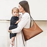 S-ZONE Genuine Leather Purses for Women Shoulder Bag Hobo Bags Handbags Adjustable Strap - Image 2