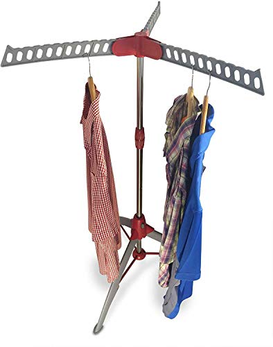 BARGAINSGALORE Portable Heavy Duty Tripod Clothes Airer - Laundry Rail Dryer Hanger Folding Stand Rack Home Indoor | Drip Drying | Foldable Space Saving