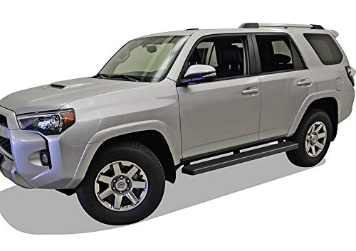 Estribos de acero inoxidable negro APS 6in para Toyota 4Runner miniatura 6
