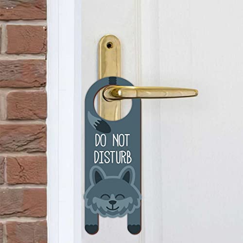 Image of CVANU Do Not Disturb Wooden Door Sign Hanger Size(24cm x 8.5cm) cv65
