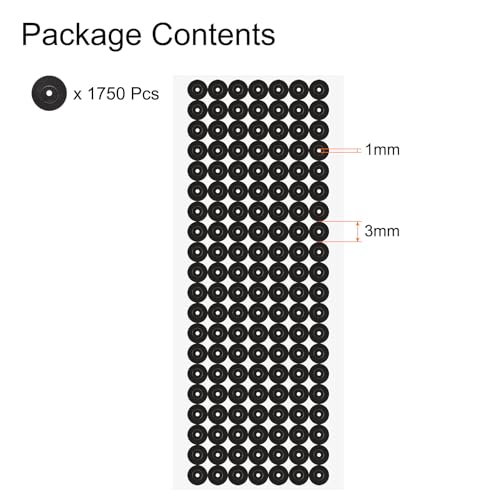 QUARKZMAN 1750 Stück 3D-Scanner-Marker 1mm für 3D-Scanner, 3D-Tracking-Dots-Referenzpunktmelder, 3D-Ziel, diffuse Reflexionsmarker für 3D-Scanner und optisches Tracking