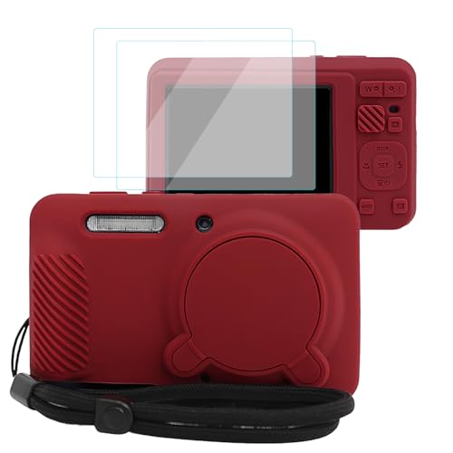 Funda para cámara Kodak PIXPRO FZ55 de silicona roja miniatura 1
