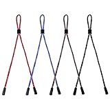 【El paquete incluye】 4 cordones para gafas, que mide aproximadamente 63 cm de largo, cada una tiene un color diferente que le permite combinar su atuendo diferente.