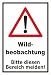 Produktbild Melis-Folienwerkstatt Schild Wild-beobachtung - 30x20cm - Bohrlöcher - 3mm Hartschaum  20 VAR S00359-107-A