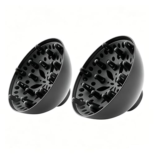 Difusor universal de cabello, ajustable de 1.4 a 2.6 pulgadas, ventilación con múltiples agujeros para brillo, concentrador, herramienta de peinado con prevención de vuelo, para cabello rizado u