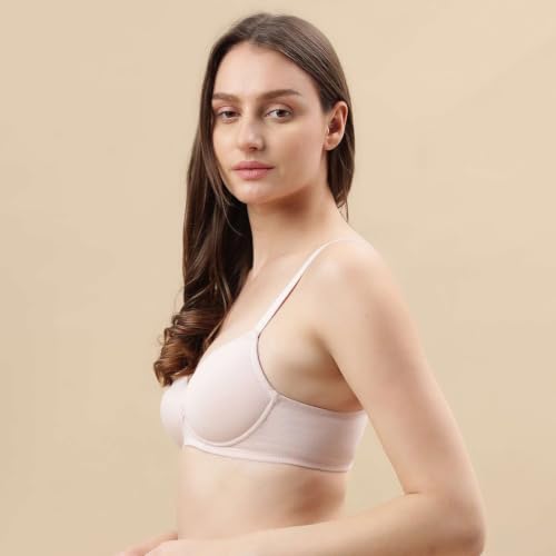 Image of Marks & Spencer Soft Cotton Rich Padded Bra | Non Wire Full Cup Bra