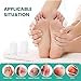 Welnove Gel Toe Cap and Protector - Silicone Toe Covers - Toe Cushions for Pain Relief, Missing or Ingrown Toenails, Corns, Calluses, Blisters (8 Small, White)
