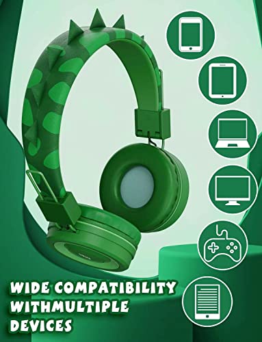 Simjar Dinosaur Kids Headphones With Microphone For School thumb #4
