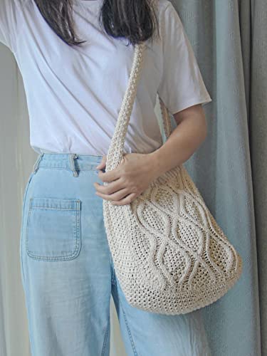 Bolso Tote Tejido Para Mujer miniatura 2