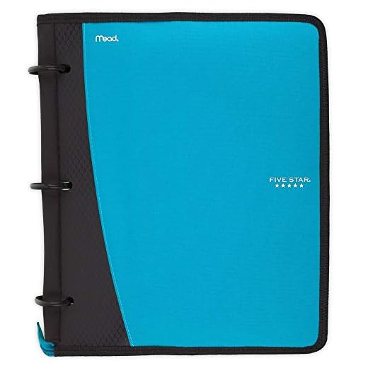 Five Star Flex Hybrid NoteBinder, 1 Inch Ring Binder, Notebook and Binder All-in-One, Teal (73420)