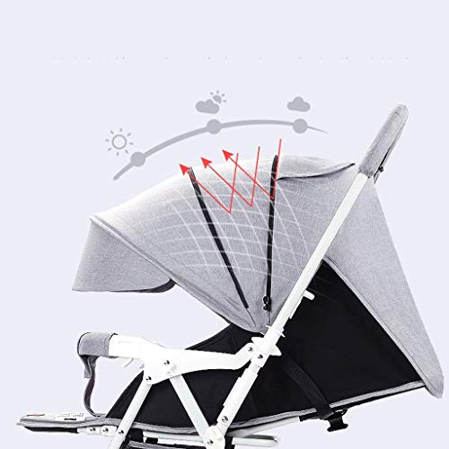 Reissysteem Lichtgewicht Baby kinderwagens Kan Zitten Lay Aluminium Draagbare Vouwen Kinderwagens Tweeweg Reizen… - Afbeelding 5