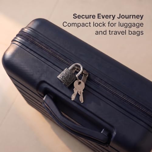 Image of 12 Pcs Mini Suitcase Locks with Different Keys Small Keyed Padlocks(Black) | Toolbox Backpack Boxes Travel Bags Locker Locks
