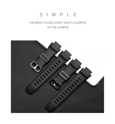Bracelet montre résine silicone 18mm haute durabilité Casio - 2