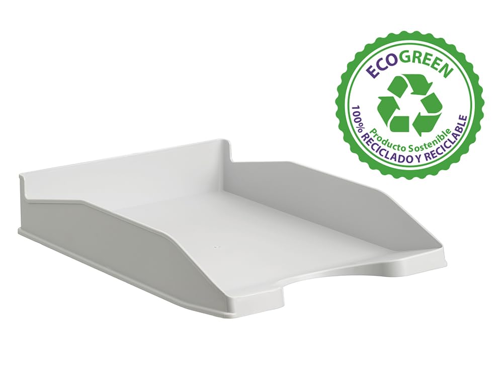 Ecogreen Office Paper Bandejas de Oficina Apilables 6 Piezas Organizador Escritorio Blanco Pastel
