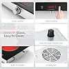 ROPPLIFE Double Burner Ceramic Cooktop 1800W (110–120V), Portable Countertop Hot Plate, Smart Power Sharing, Works with Any Cookware, 9 Power Levels, 1–3H Timer, Easy-Clean Glass #5