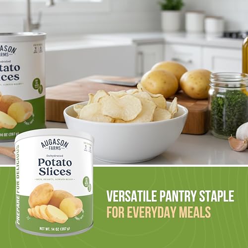 Augason Farms Dehydrated Potato Slices, 20 oz