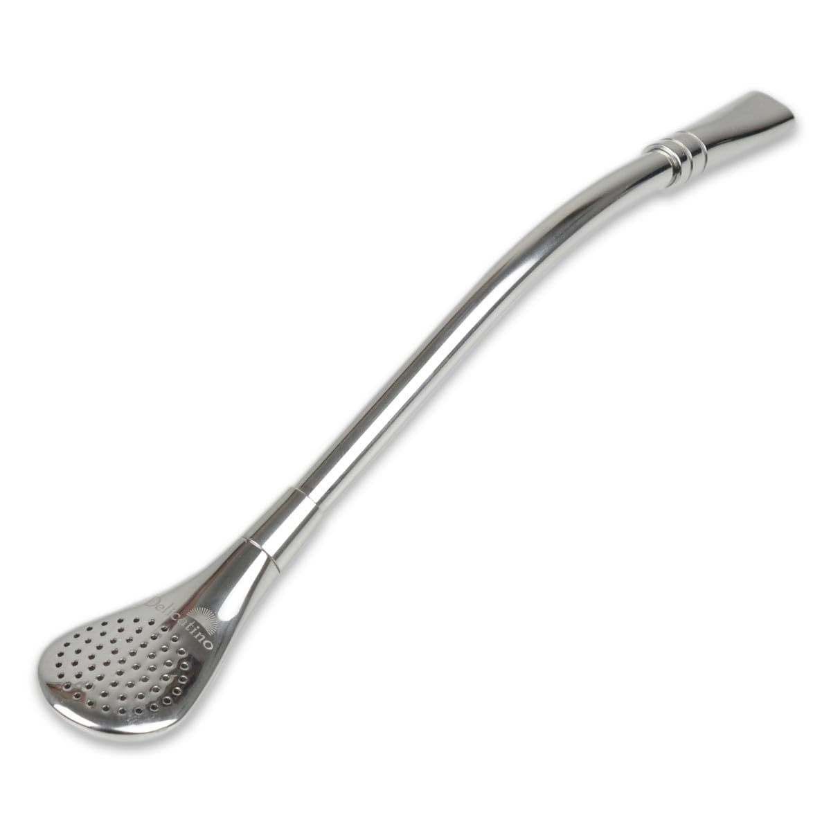 Bombilla Premium de Acero Inoxidable - Accesorio para Mate de 19 cm con Filtro y Acabado Pulido de Alto Brillo - Incluye Cepillo de Limpieza