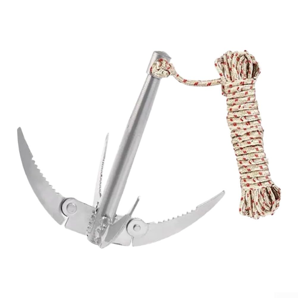 Compact for kayak Anchor 16x18cm for and Fishing Compact for(A-Silver)