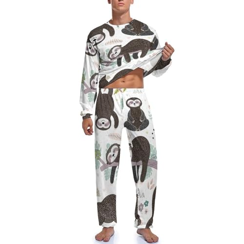 Pyjama homme manches longues idéal pour des dimanches cocooning