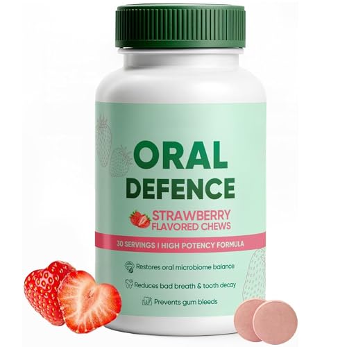 Megacephalus Oral Defence Chews Oral Probiotics for Bad Breath Microbiome Balance Gum Health & Daily Hygiene Support 60 Chewable Capsules(1)