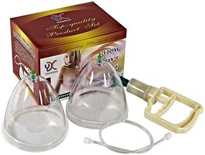 Breast 2 Cup Vacuum Bust Pump Suction Enlarger (M)